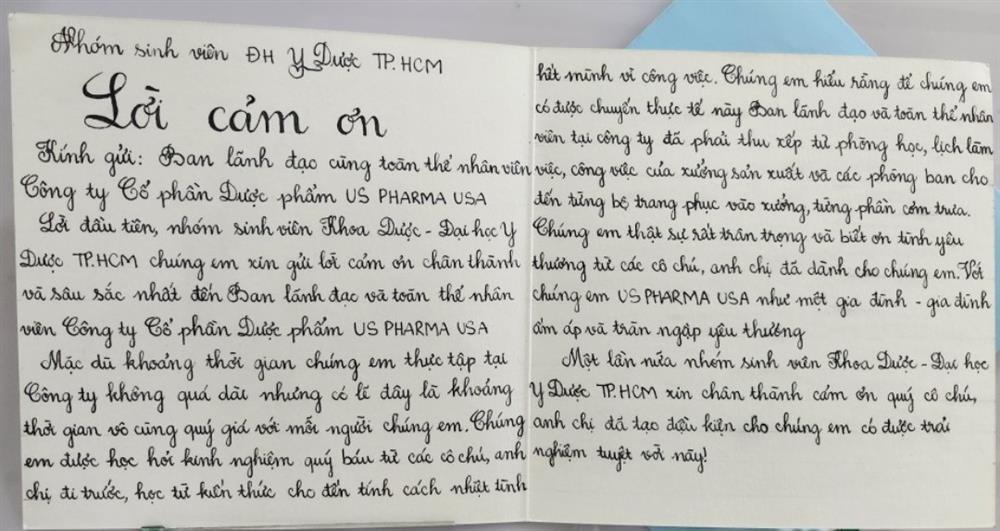 LỜI CẢM ƠN CỦA NHÓM SINH VIÊN ĐH Y DƯỢC TPHCM